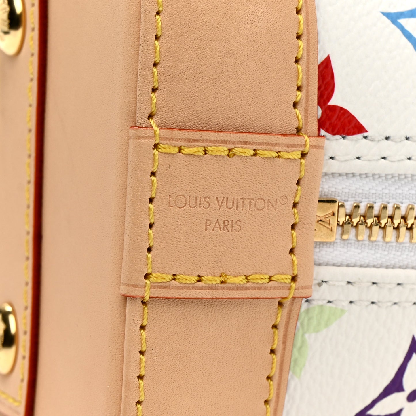 LV x TM Monogram Multicolor Alma BB White