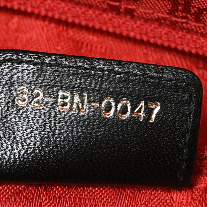 Christian Dior Lambskin Cannage Large Lady Dior Black 7 of 9