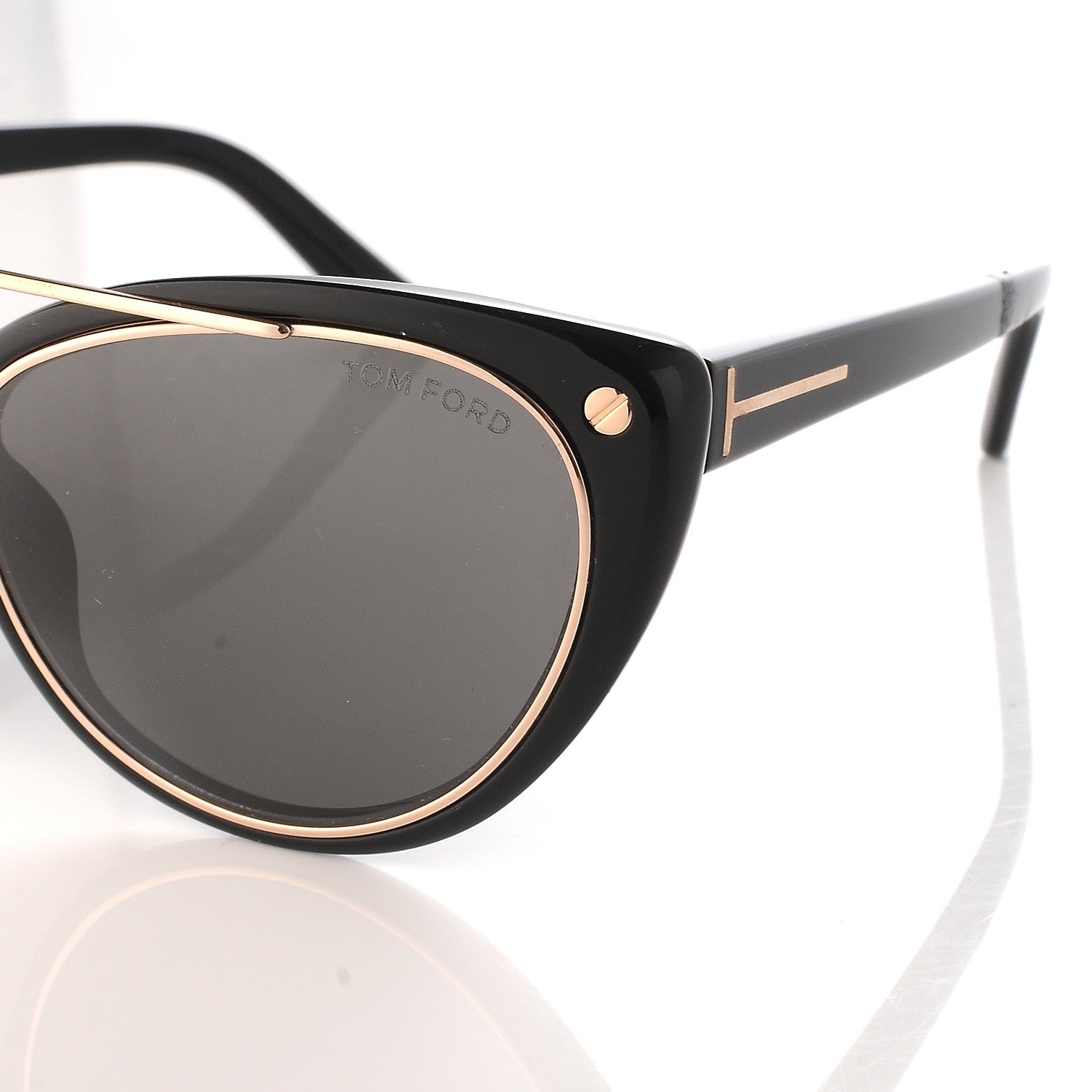 Tom Ford Edita Sunglasses TF384 Black 7 of 8