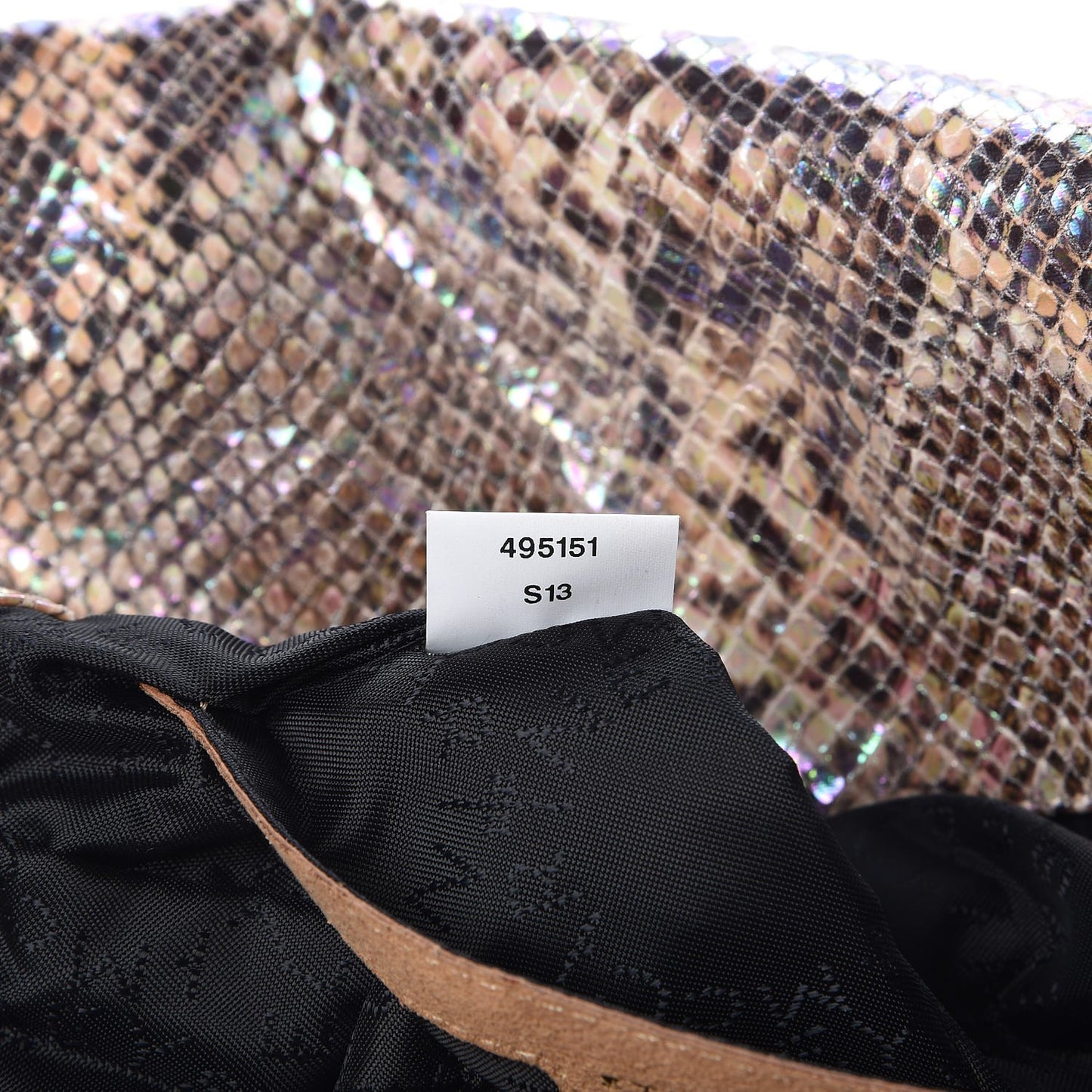 Python Oleografic Falabella Clutch