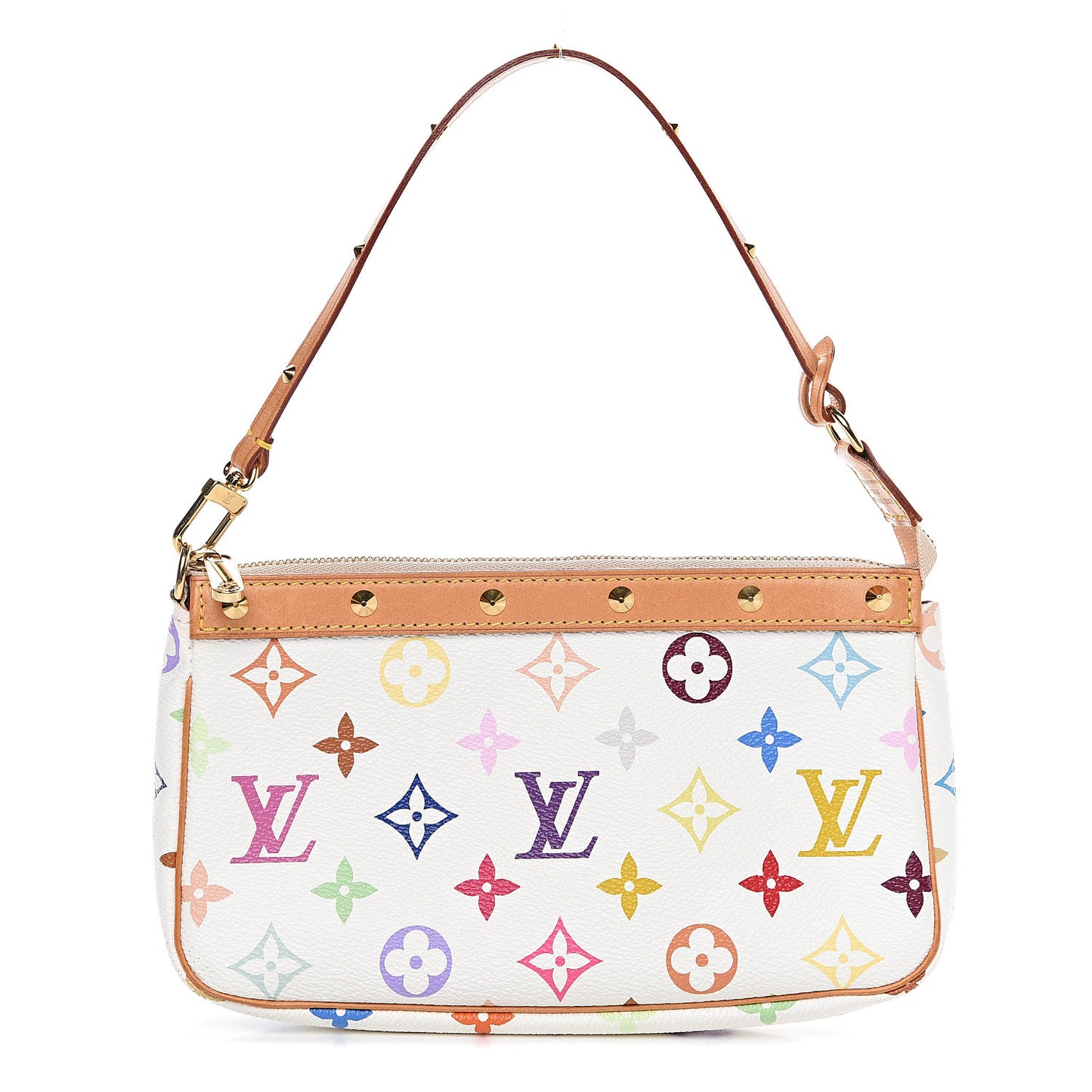 Monogram Multicolor Pochette Accessories White