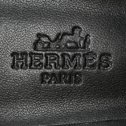 Hermes Calfskin Glamour 75 Sandals 36 Black 7 of 10