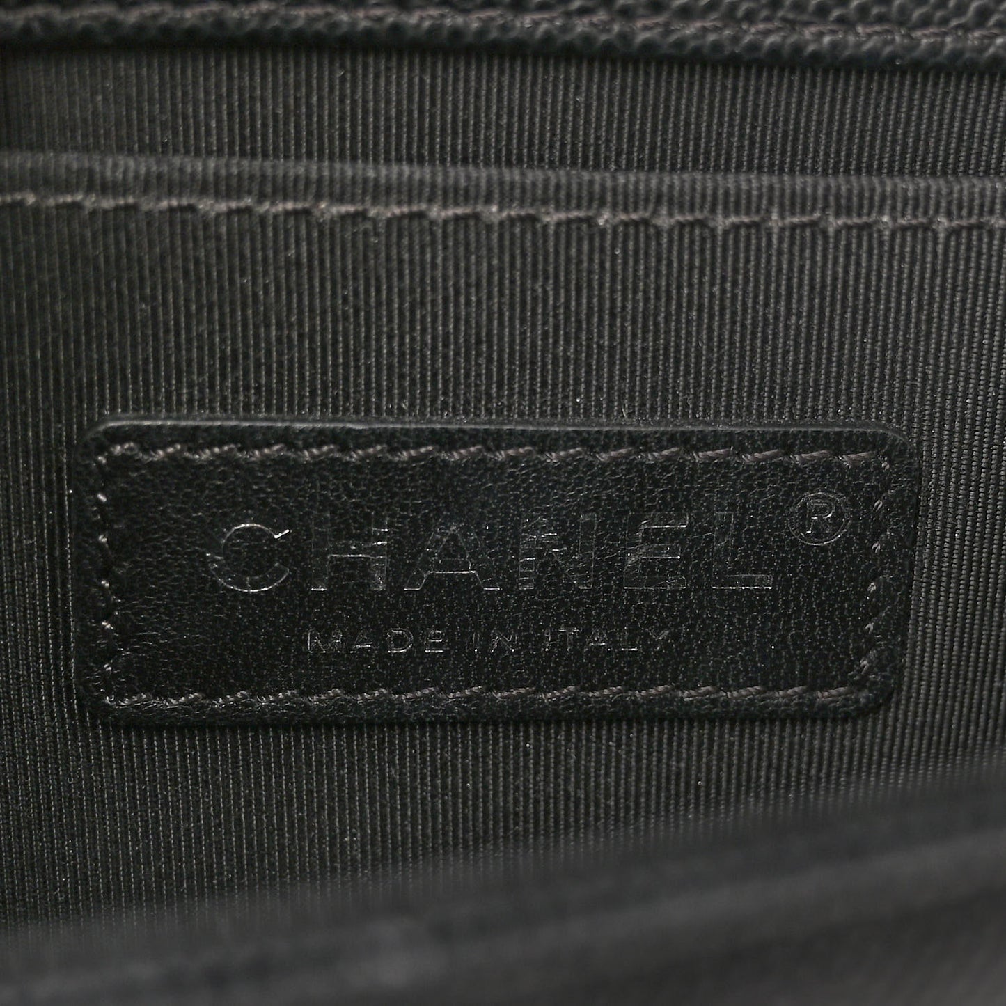 Caviar Quilted Small Boy Flap Black