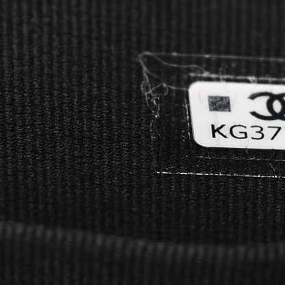 Chanel Lambskin Pearl Crystal Quilted Pearly Girl Handle Flap Phone Holder With Chain Black 7 of 11