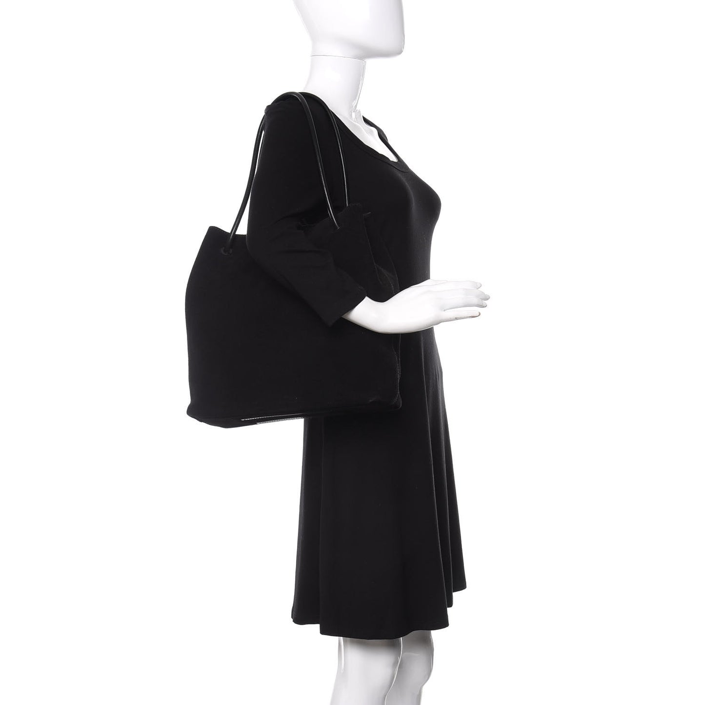 Suede Tote Black