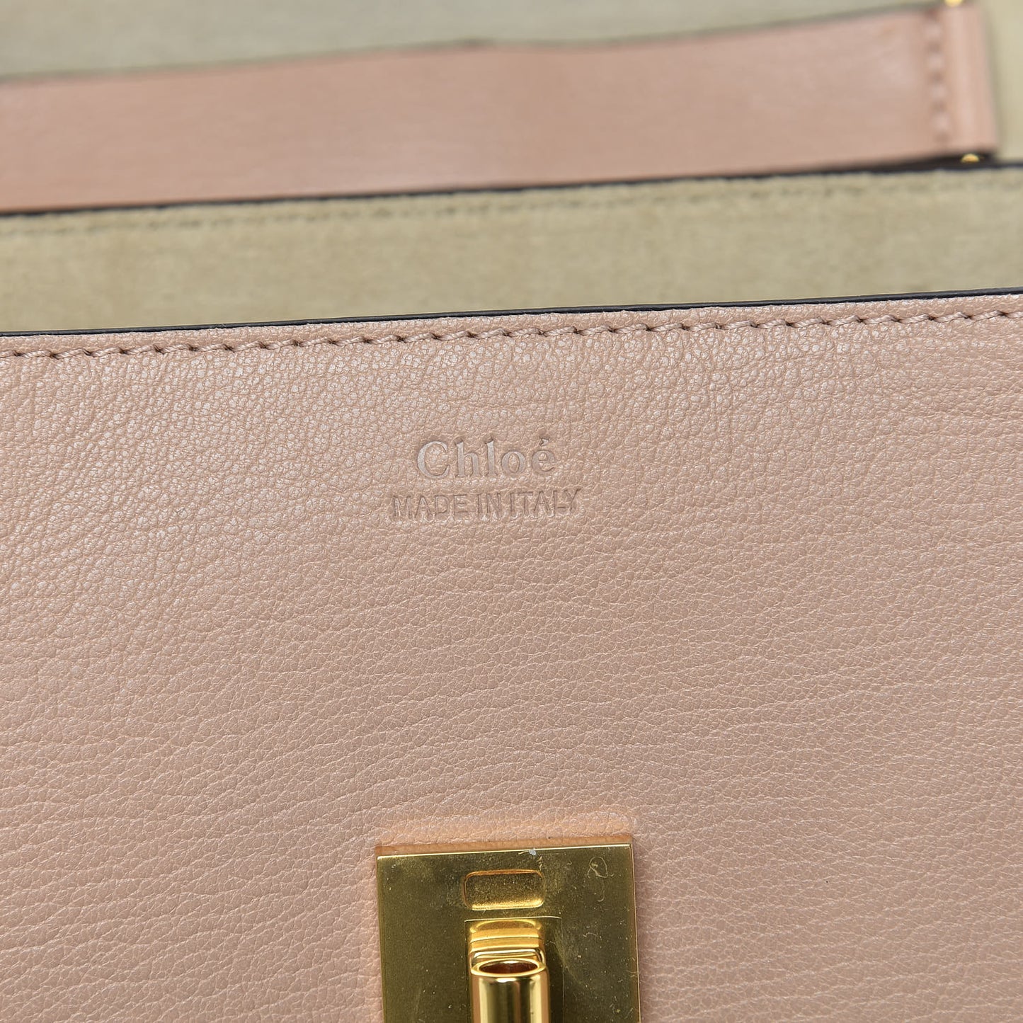 Goatskin Mini Drew Shoulder Bag Biscotti Beige