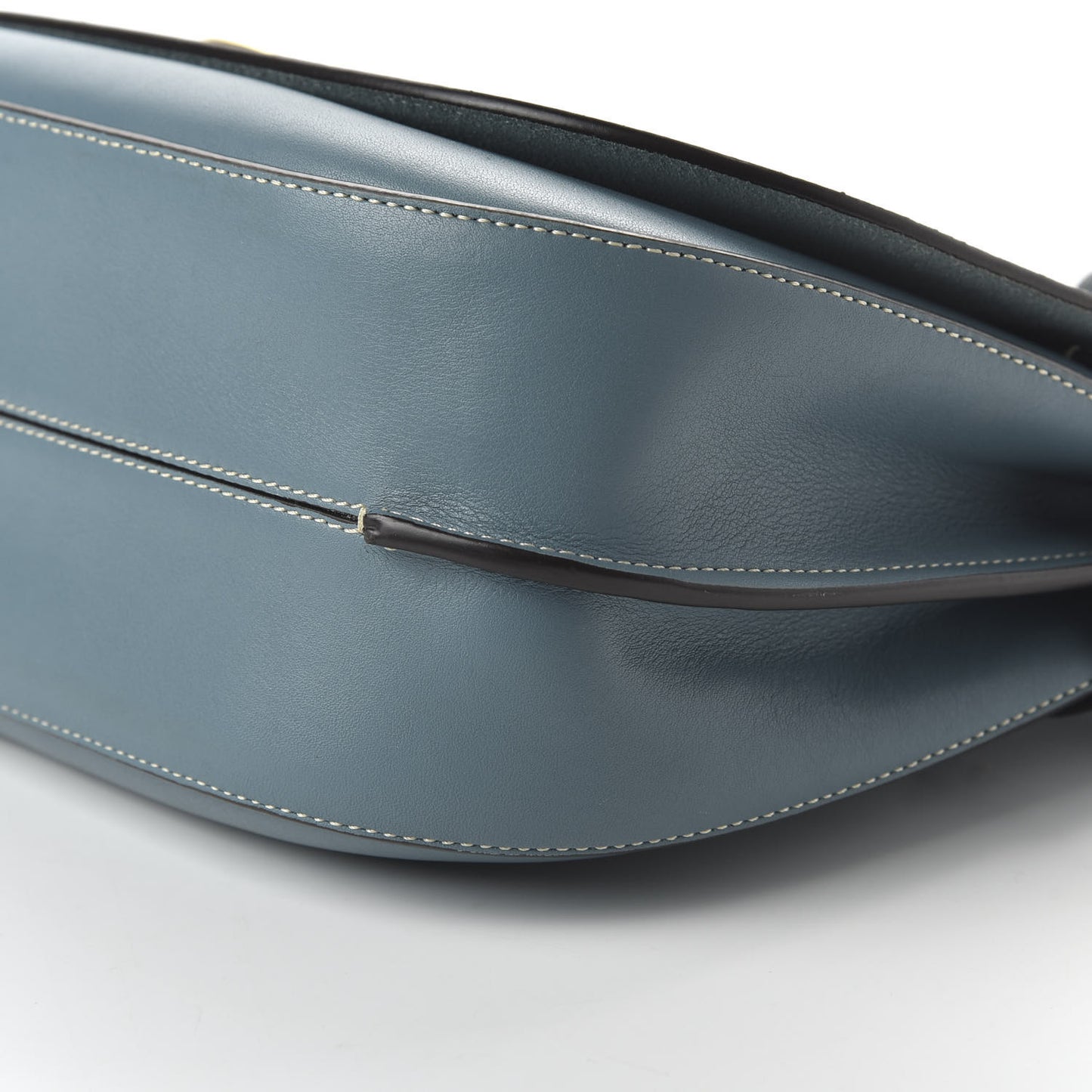 Silky Calfskin Amberley Satchel Blue