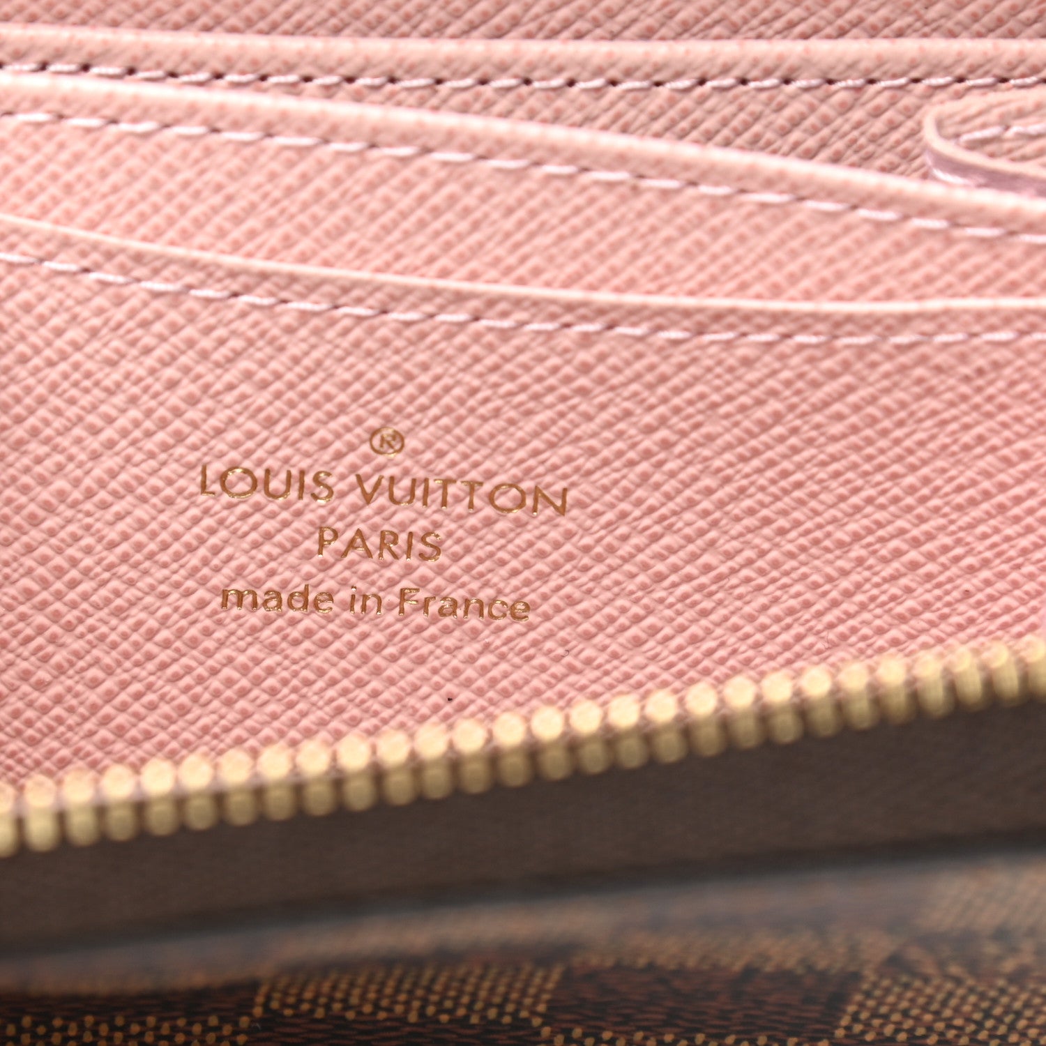 Louis Vuitton Damier Ebene Zippy Coin Purse Rose Ballerine 6 of 7
