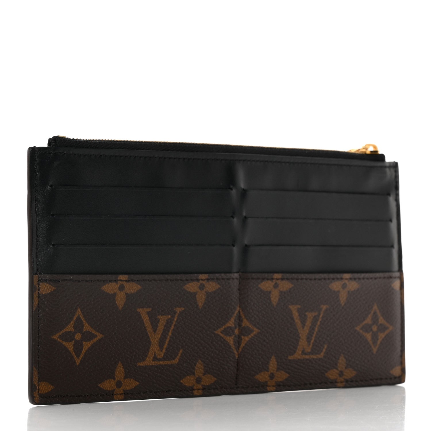 Louis Vuitton Monogram Slim Purse Black 3 of 7