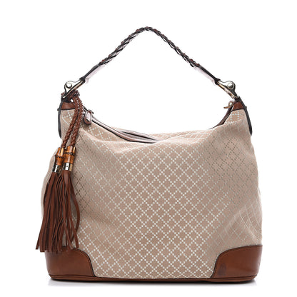 Gucci Diamante Calfskin Eva Hobo Brown 1 of 12