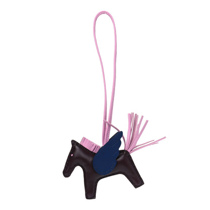 Hermes Milo Lambskin Grigri Rodeo Pegase Horse Bag Charm PM Rouge Sellier Mauve Sylvestre Bleu Saphir 1 of 4