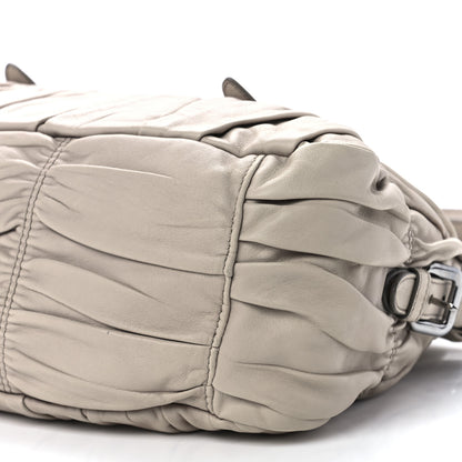 Prada Nappa Gaufre Shopping Satchel Pomice 12 of 12