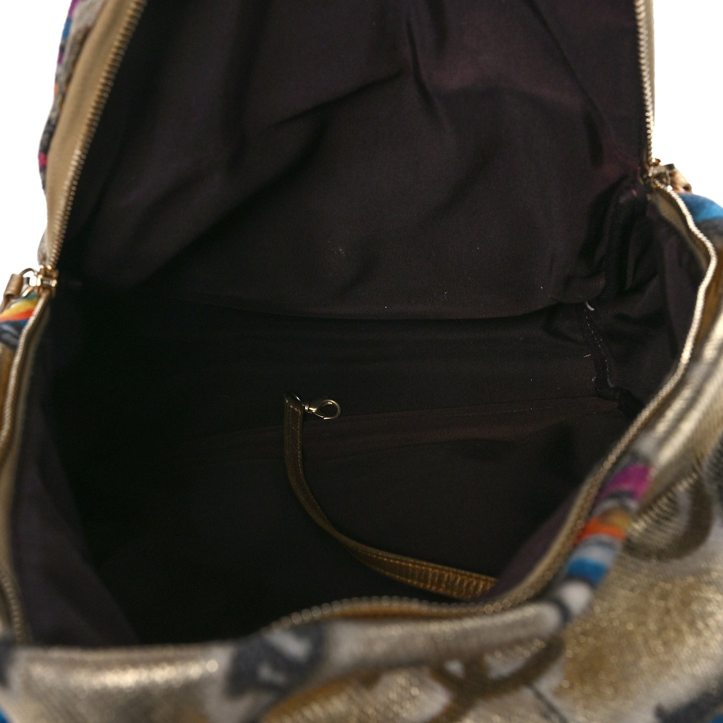 Graffiti Printed Canvas Street Spirit Backpack Multicolor