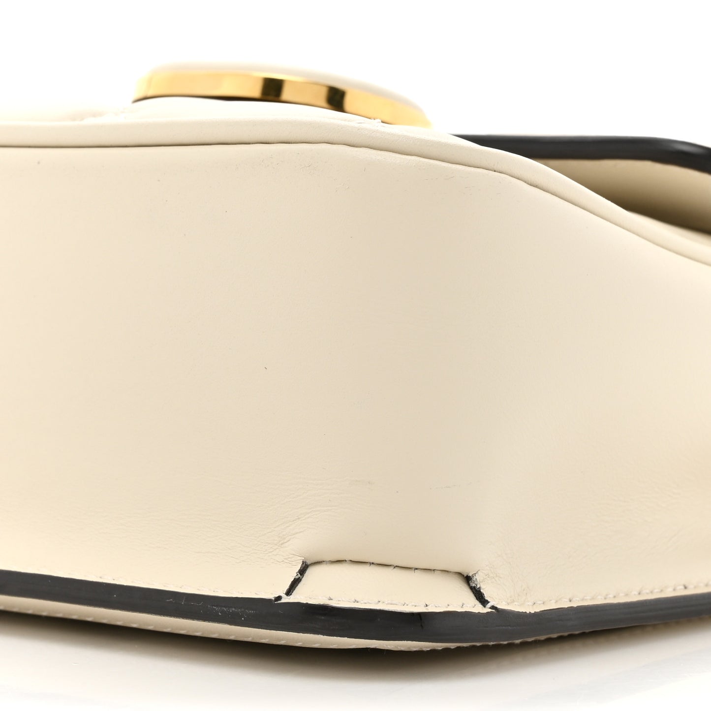 Calfskin Quilted Small Deco Shoulder Bag Mystic White