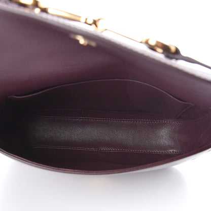 Celine Satinated Calfskin Medium Crecy Bag Burgundy 5 of 10