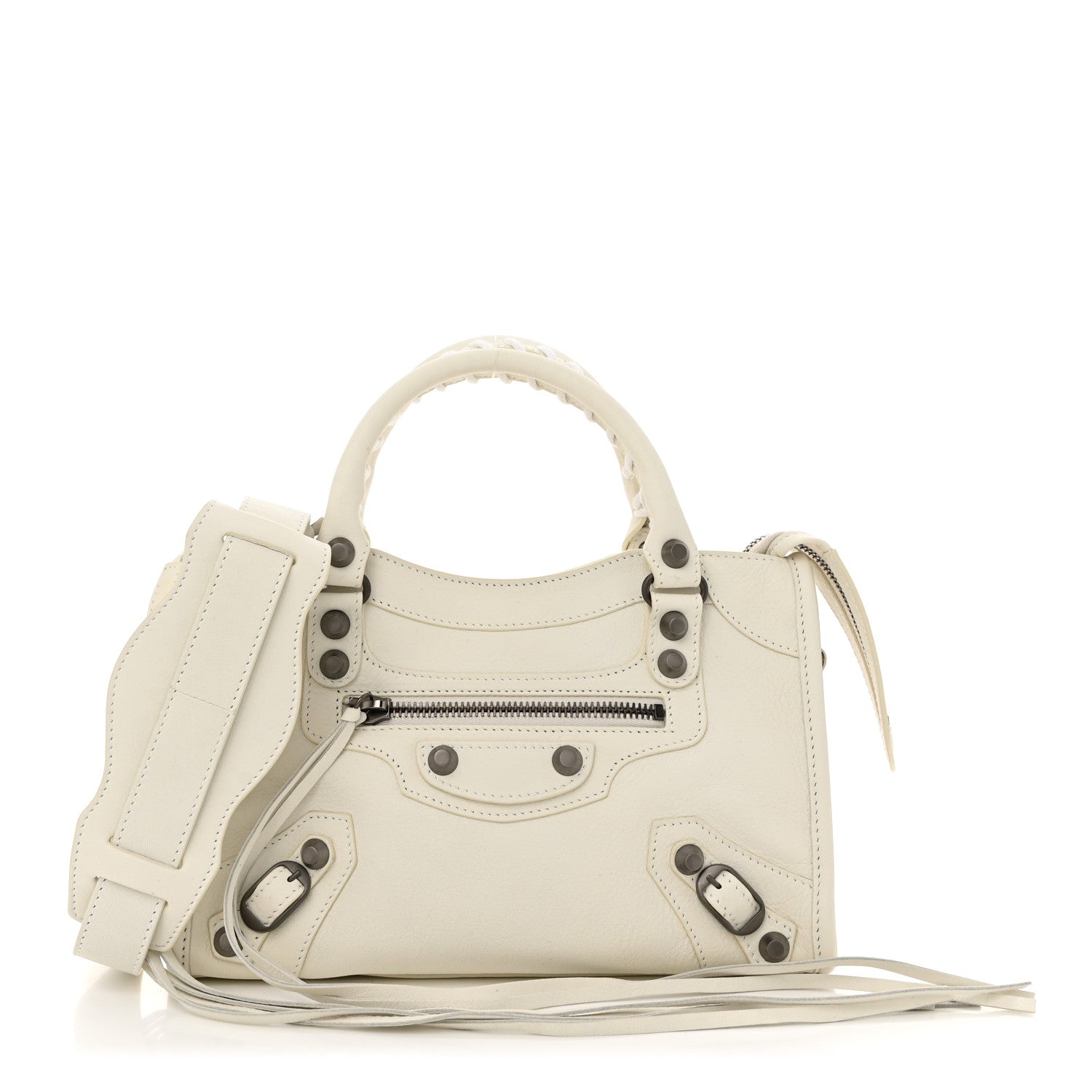 Balenciaga Agneau Classic Hardware Mini City White 1 of 11