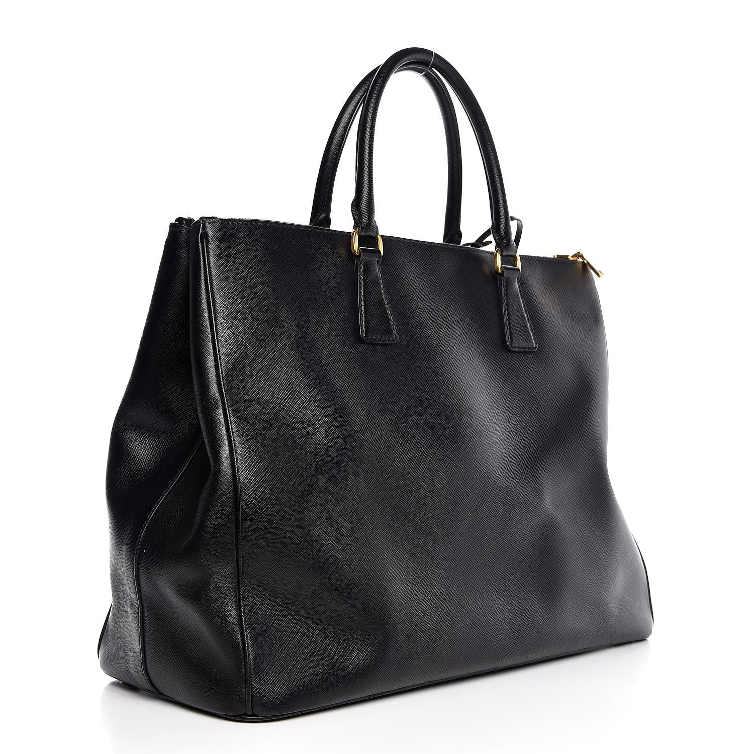 Prada Saffiano Large Galleria Double Zip Tote Black 3 of 8