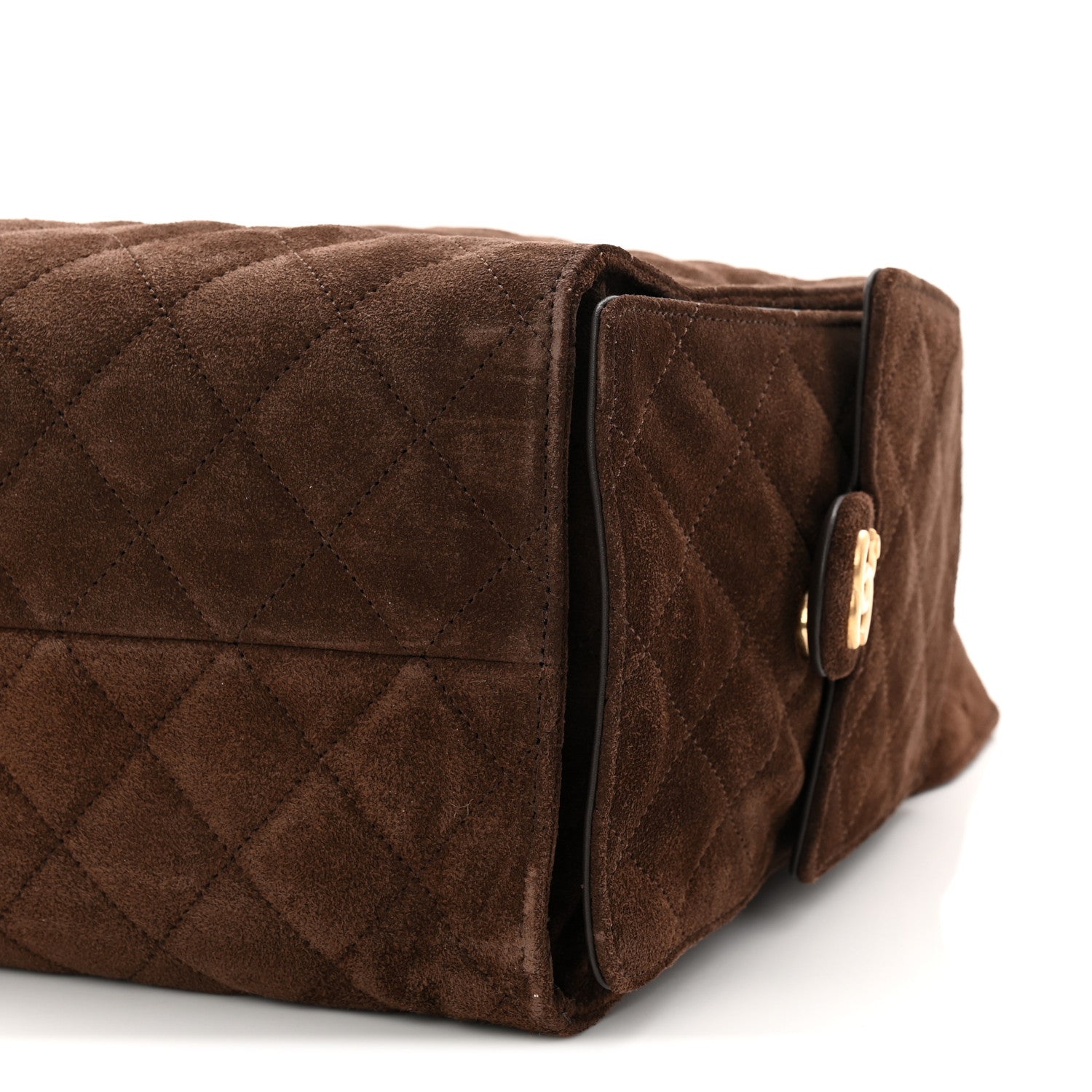 Chanel Suede Quilted Medium Chanel 25 Handbag Dark Brown 11 of 11