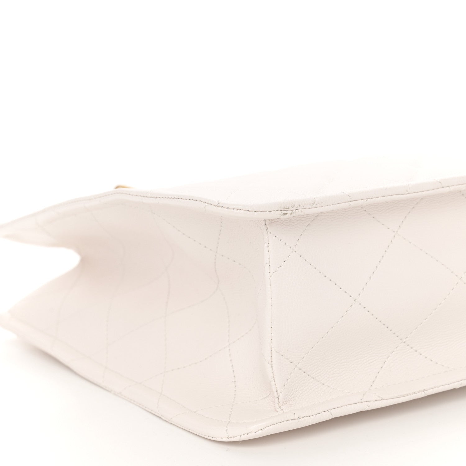 Chanel Caviar Quilted Sweet Classic Shopping Tote White 9 of 11
