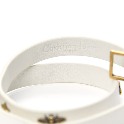 Christian Dior Calfskin Bee Double Bracelet White 5 of 5