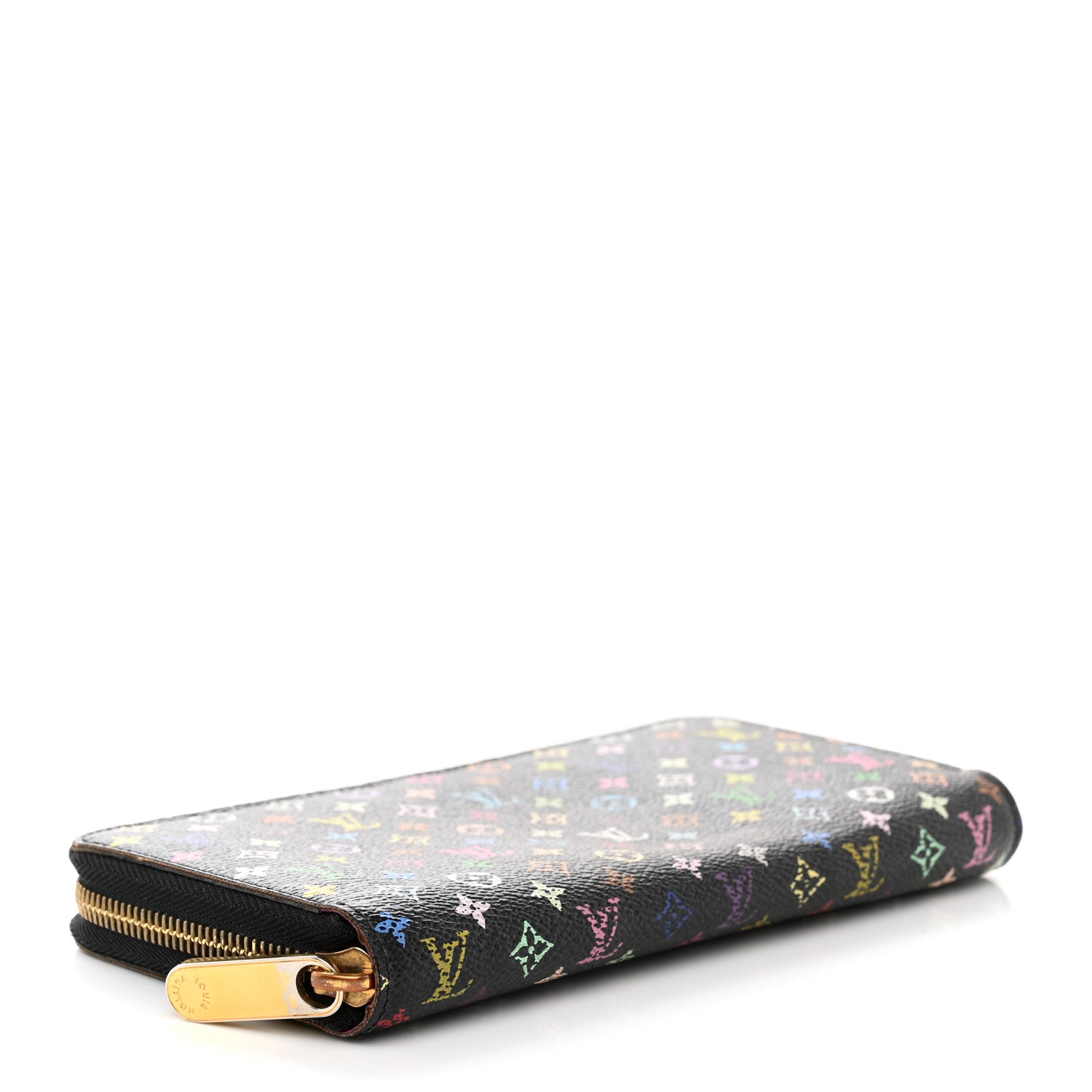 Louis Vuitton Monogram Multicolor Zippy Wallet Black Grenade 4 of 11