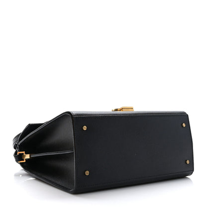 Saint Laurent Grain de Poudre Medium Classic Monogram Cassandra Top Handle Black 4 of 10