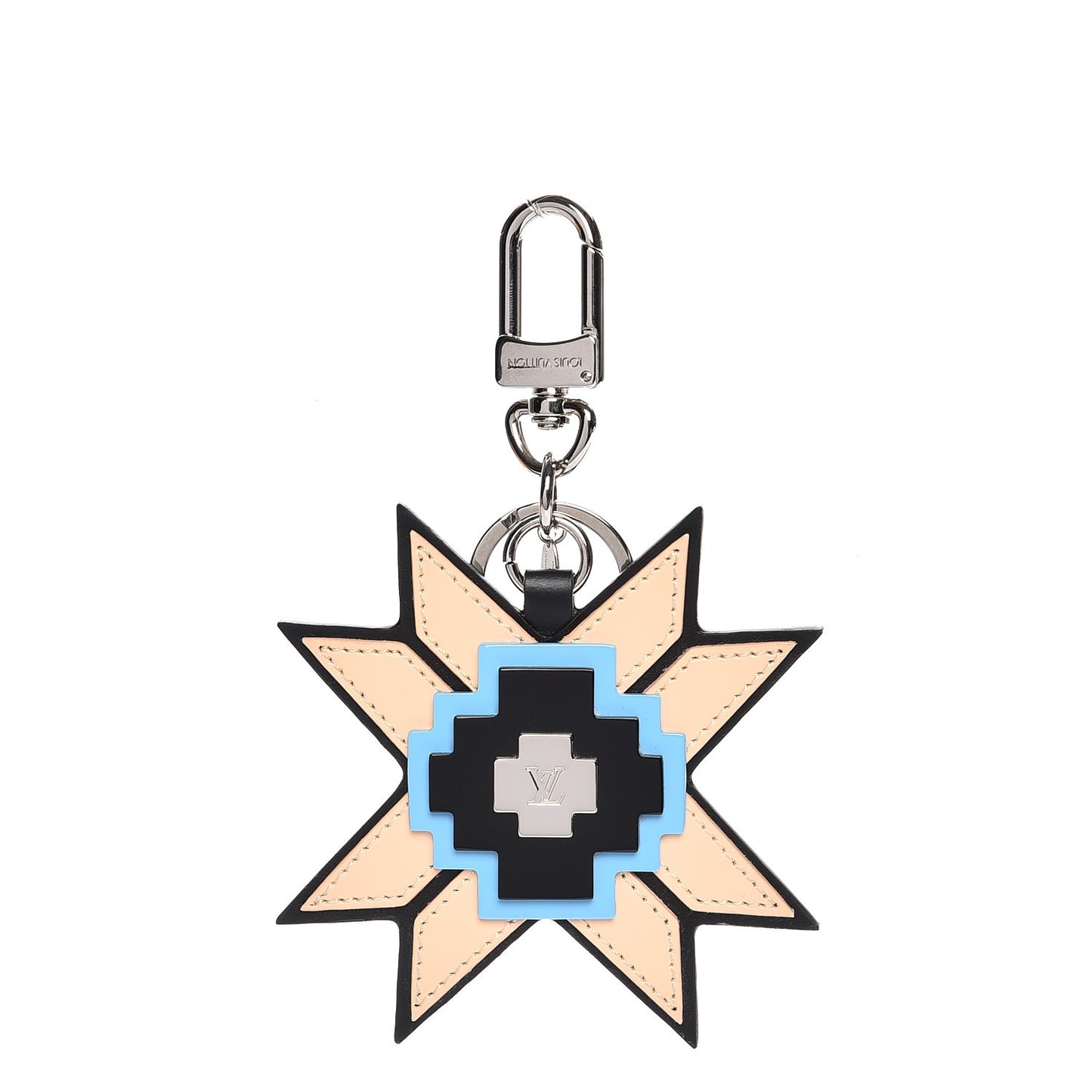 Graphic Flower Bag Charm Multicolor