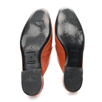 Hermes Heritage Calfskin Oz Mules 38 naturel 6 of 9