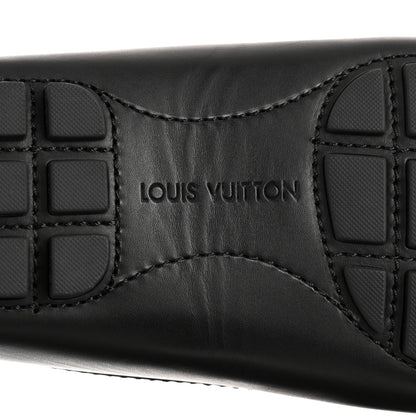 Louis Vuitton Calfskin Monogram Mens Monte Carlo Mocassin Loafers 8.5 Black 8 of 8