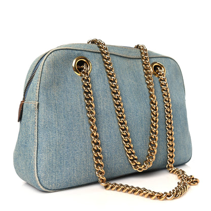 Gucci Denim Small Soho Bowler Blue 3 of 9