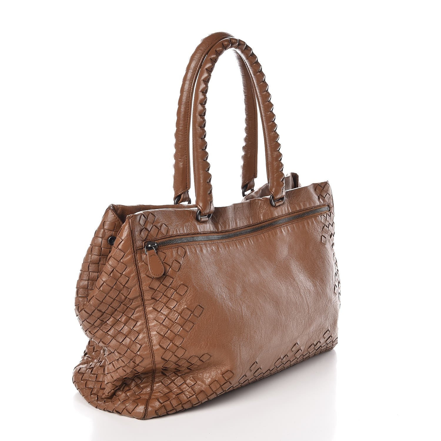 Bottega Veneta Lambskin Intrecciato Brera Cigar 3 of 7
