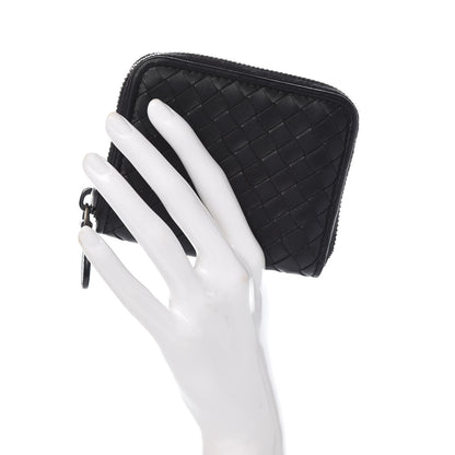 Bottega Veneta Nappa Intrecciato Zip Around Coin Purse Black 2 of 8