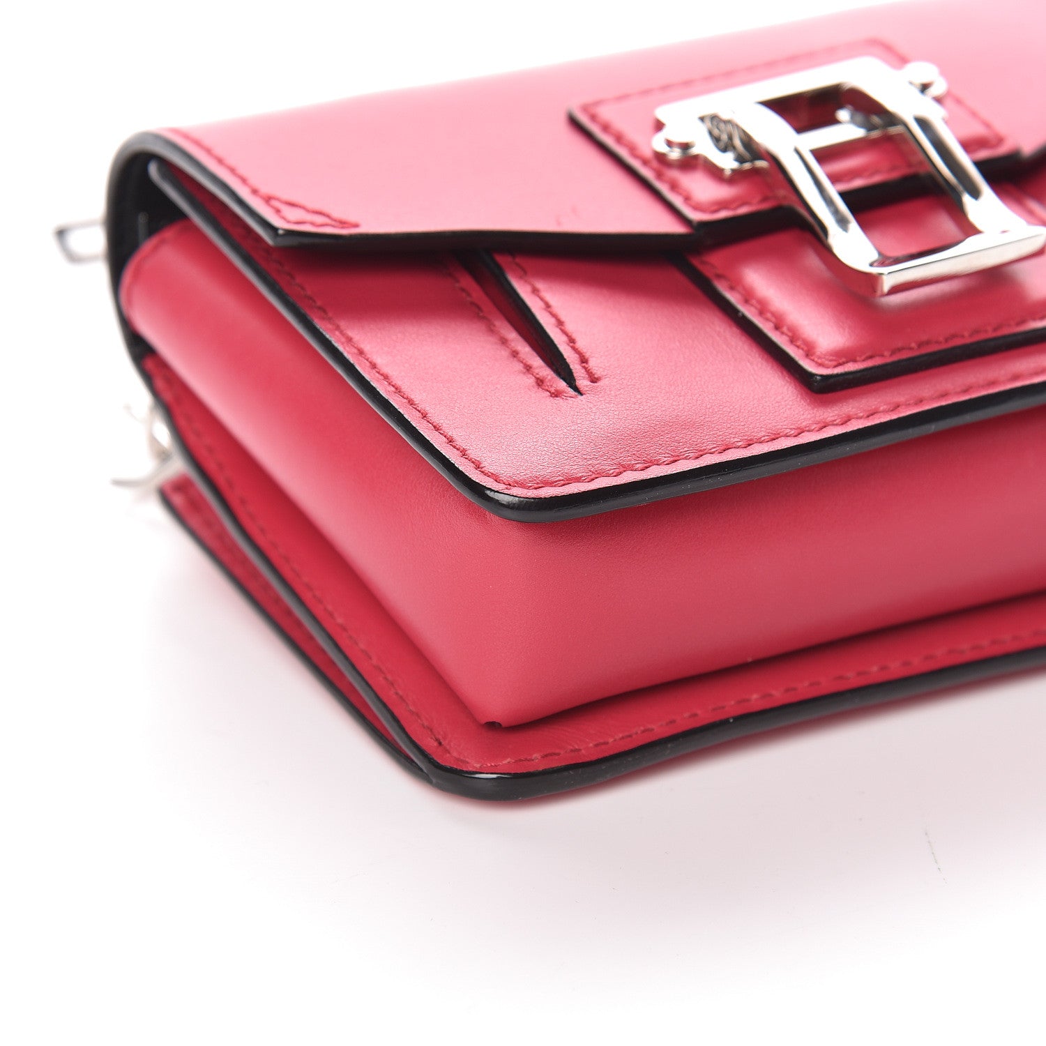 Proenza Schouler Smooth Calfskin Mini Hava Chain Crossbody Magenta 7 of 8