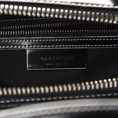 Givenchy Calfskin Contrast Topstitch Small Antigona Black White 6 of 10