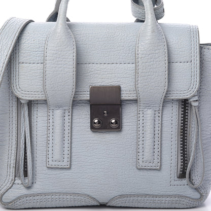 3.1 Phillip Lim 3.1 Textured Calfskin Mini Pashli Satchel Light Blue 16 of 16