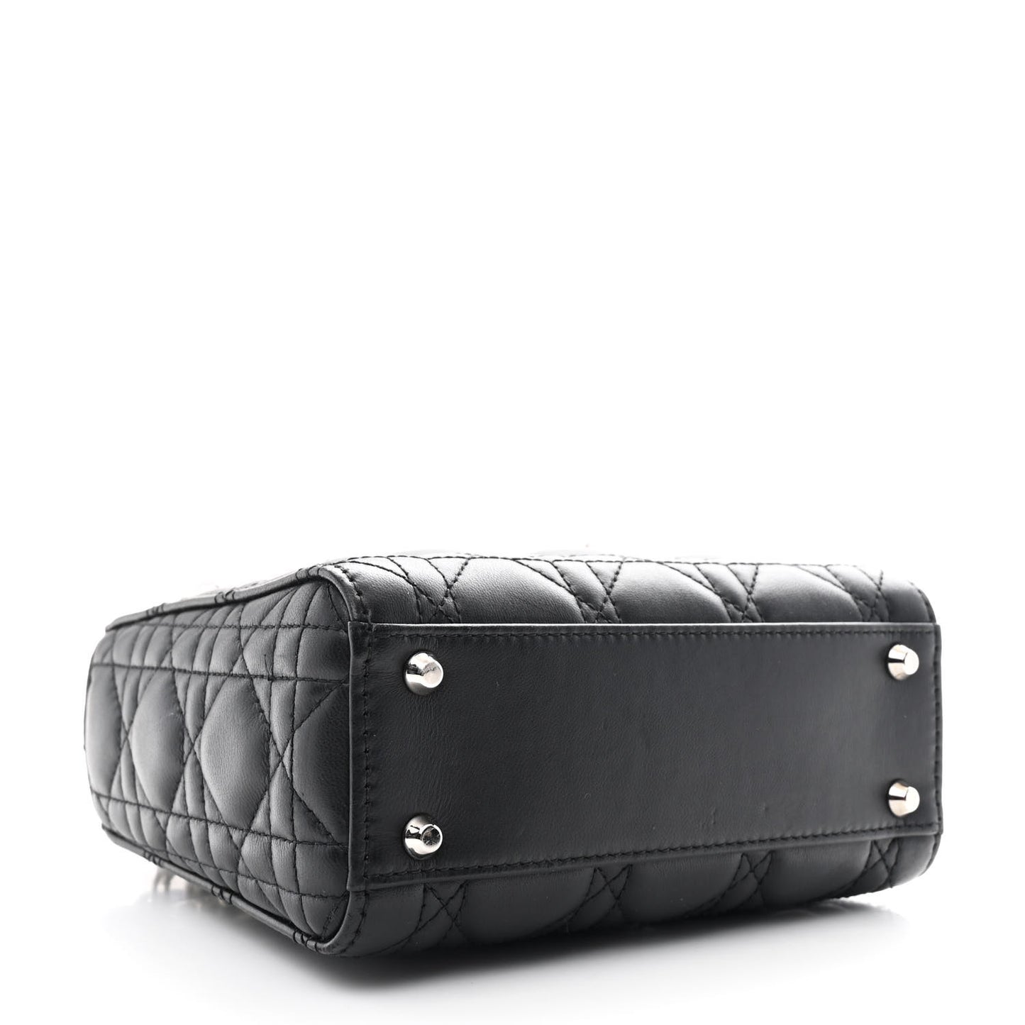Lambskin Cannage Mini Lady Dior Black