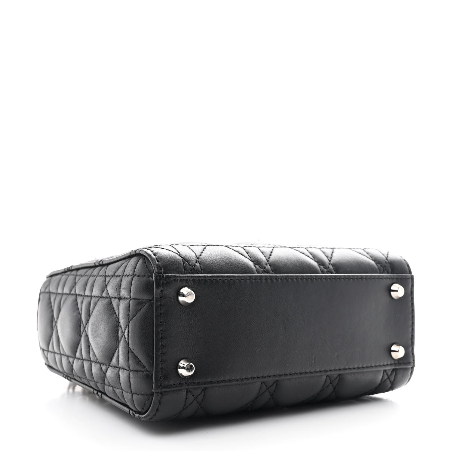 Christian Dior Lambskin Cannage Mini Lady Dior Black 3 of 10