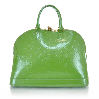 Louis Vuitton Vernis Alma MM Vert Tonic 3 of 9