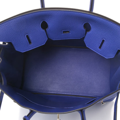 Hermes Togo Birkin 35 Bleu Electrique 4 of 5