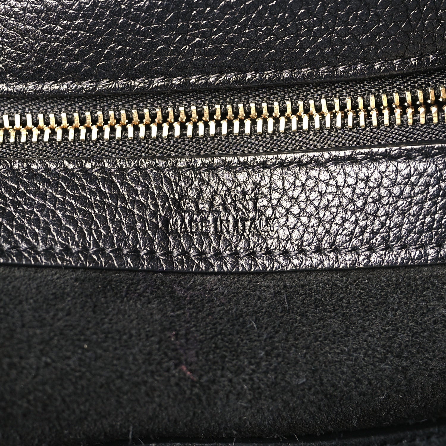 Celine Soft Grained Calfskin Medium Belt Cabas Phantom Black 6 of 8