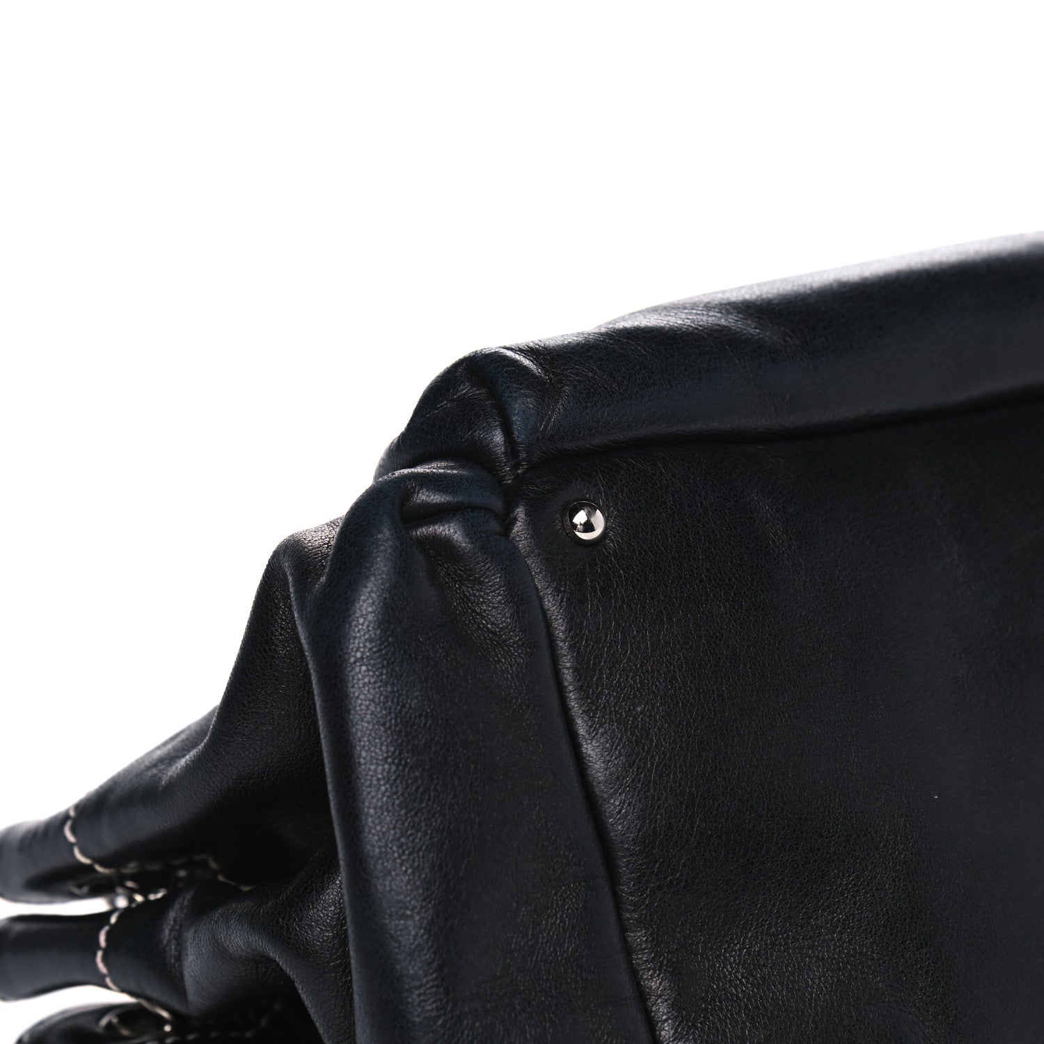 Chanel Lambskin Lax Accordion Hobo Black 7 of 10