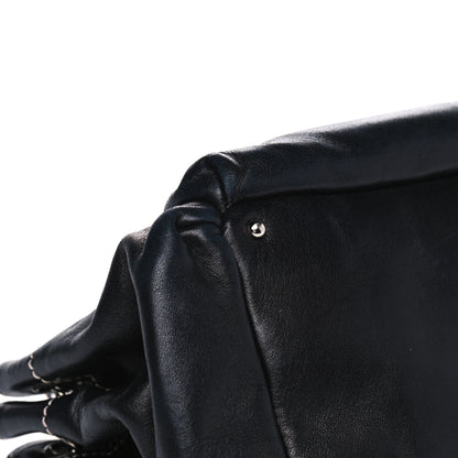 Chanel Lambskin Lax Accordion Hobo Black 7 of 10