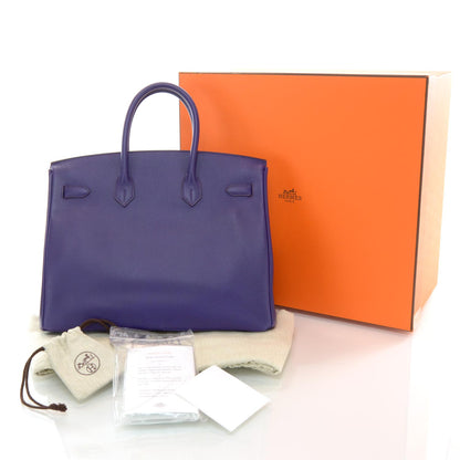 Hermes Epsom Birkin 35 Iris 3 of 9