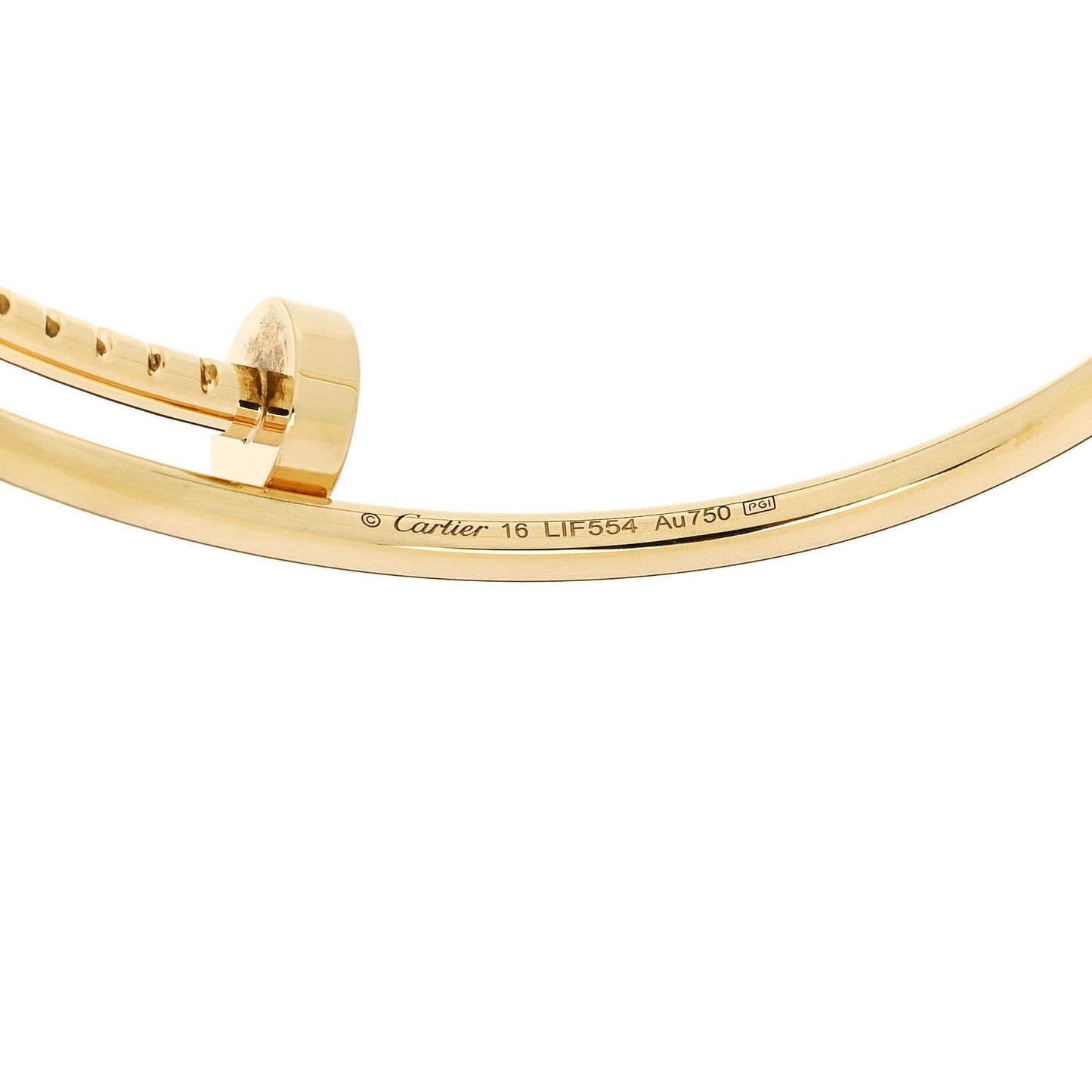 18K Yellow Gold Small Juste Un Clou Bracelet 16