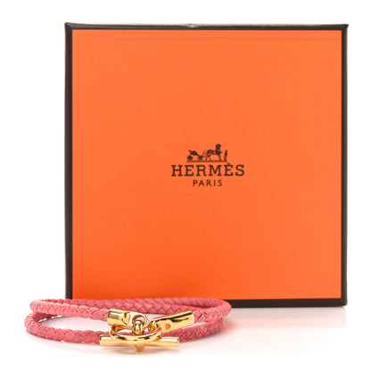 Hermes Swift Glenan Double Tour Bracelet T2 Rose Ete 5 of 5
