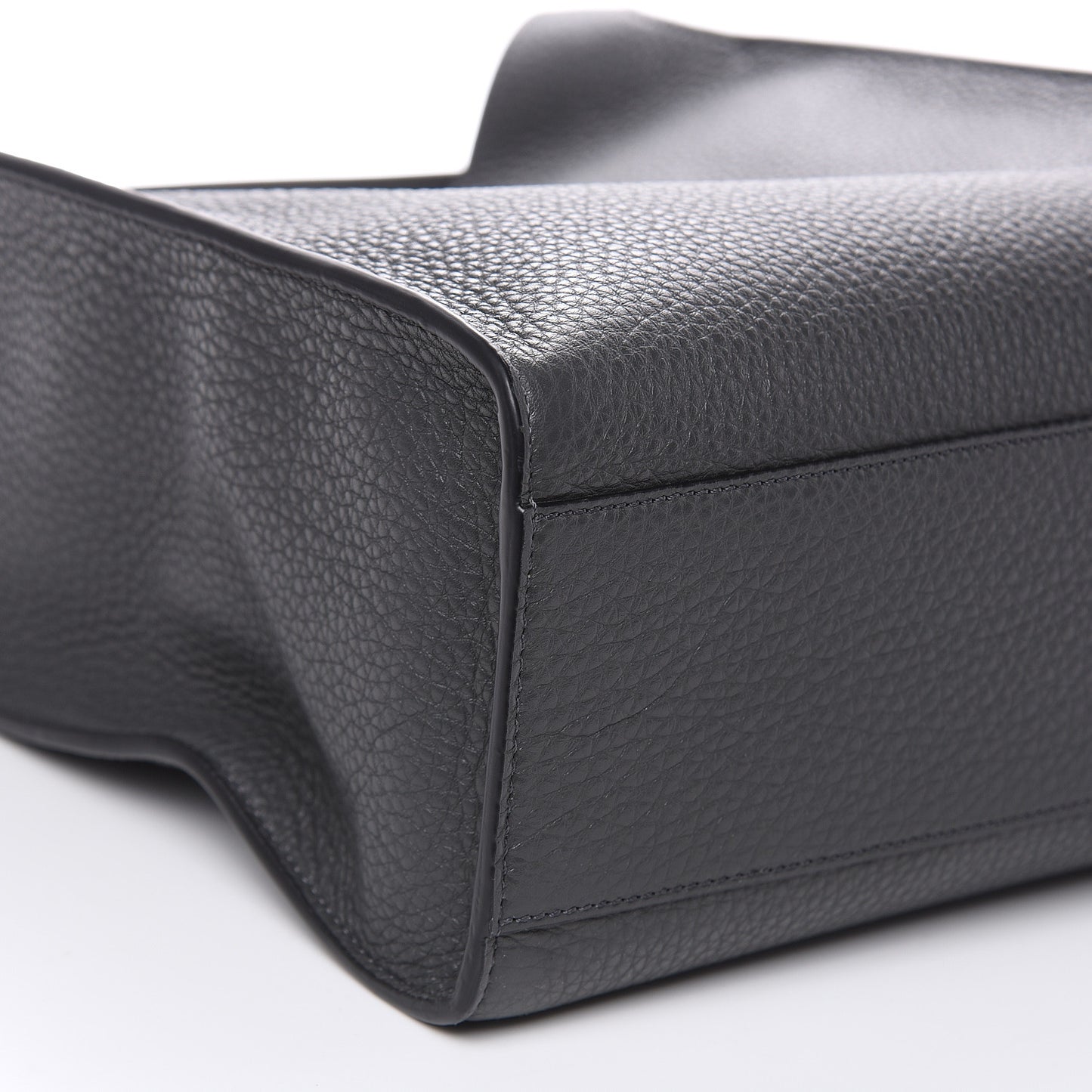 Cuoio Romano Glazed Fabric FF 1974 Peekaboo X-Lite Fit Asfalto Mou Black