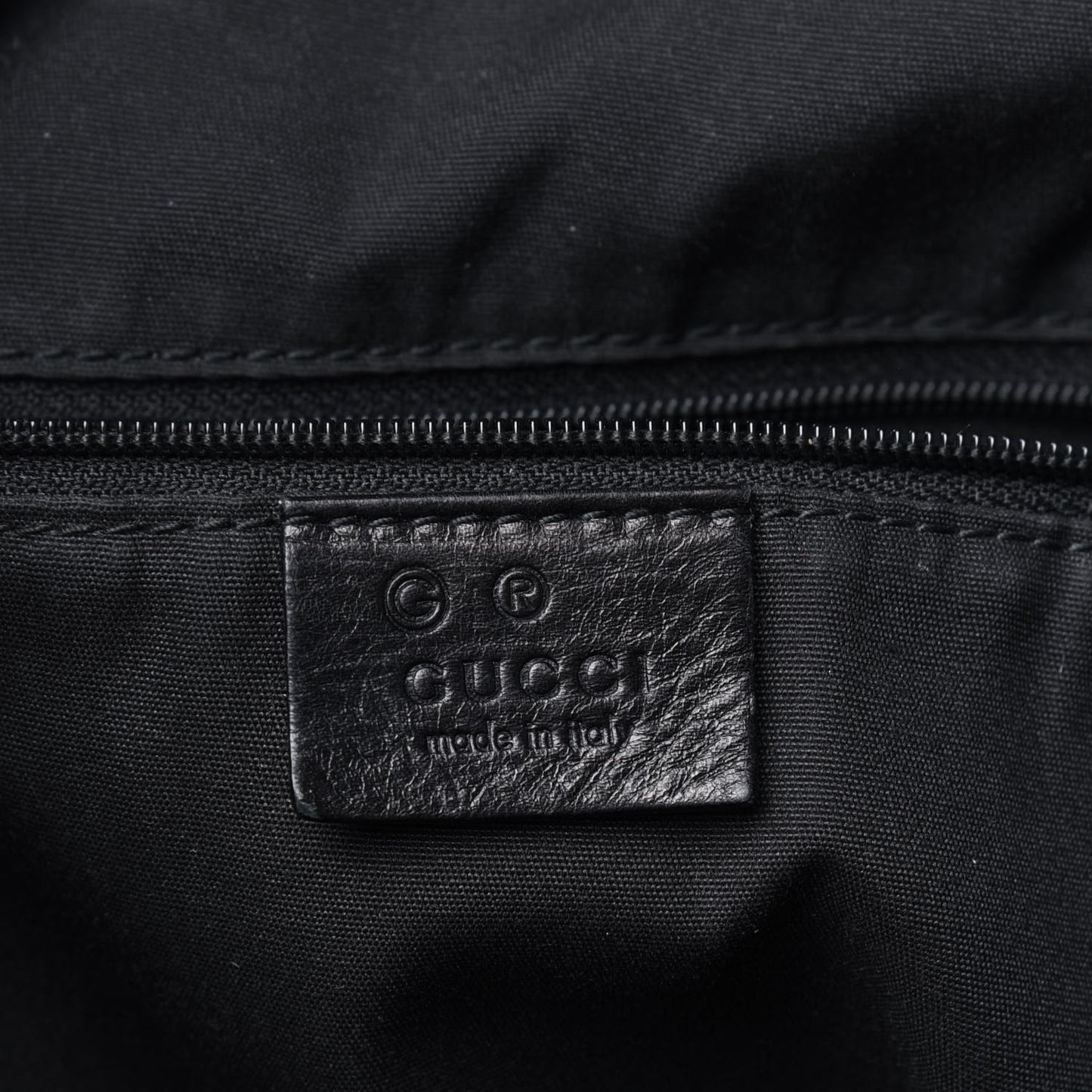 Calfskin Guccissima Large Full Moon Tote Black