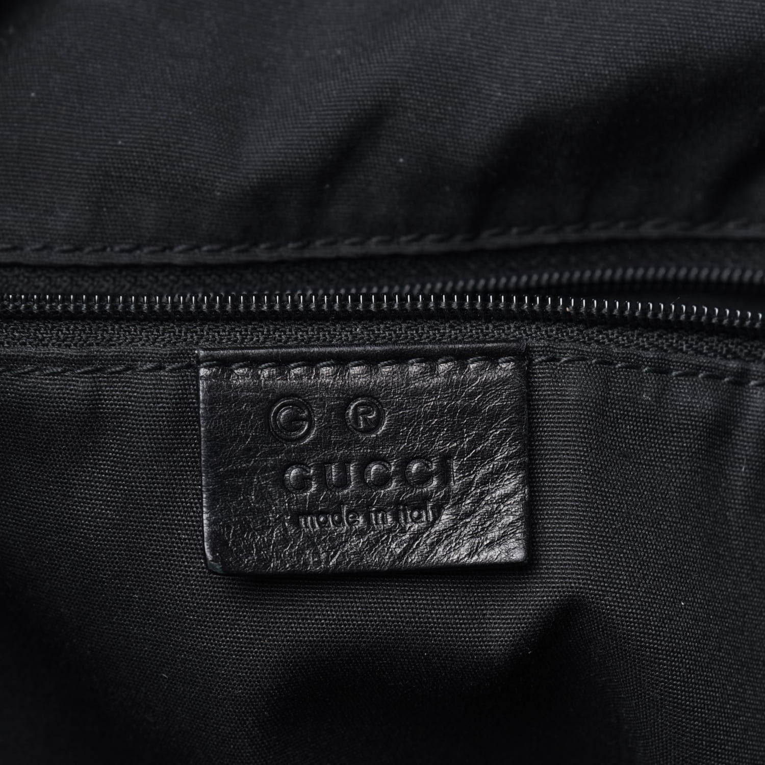 Gucci Calfskin Guccissima Large Full Moon Tote Black 6 of 19