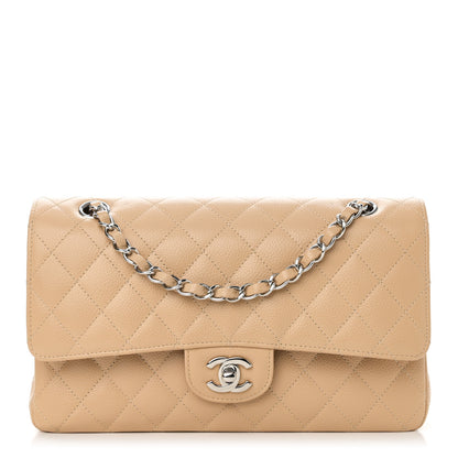 Chanel Caviar Quilted Medium Double Flap Beige 1 of 12