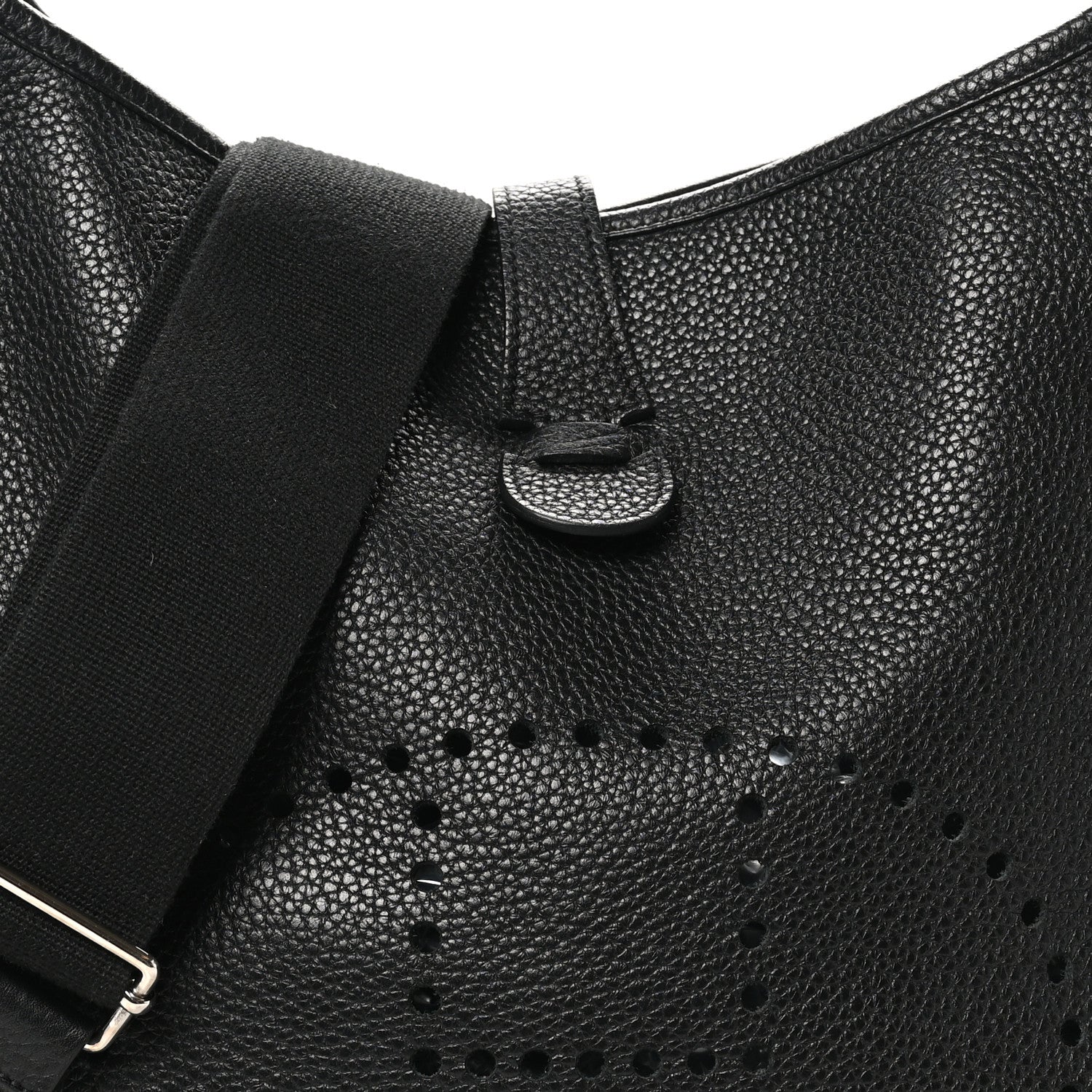 Hermes Taurillon Clemence Evelyne III GM Black 8 of 11